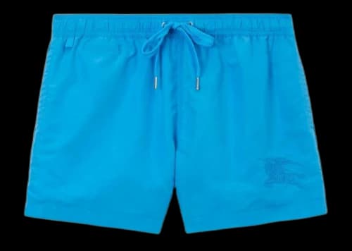 Burberry Equestrian Knight Swim Shorts Cerulean Blue