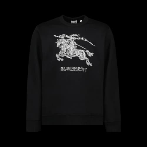 Burberry Equestrian Knight Embroidery Sweatshirt 'Black'