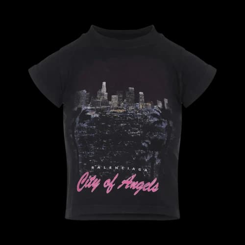 Balenciaga Shrunk T-Shirt 'Faded Washed Black'