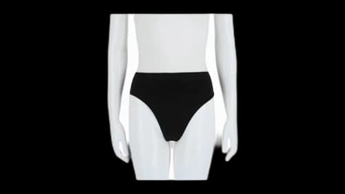Balenciaga Women's High-Rise Seamless Underwear Black