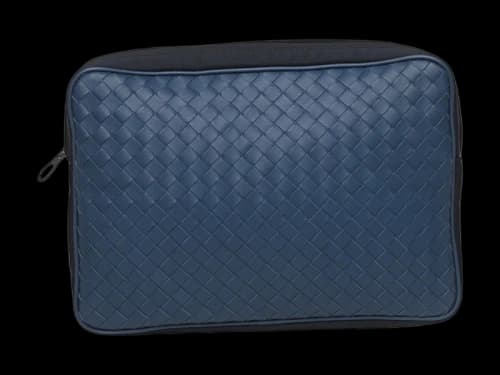 Bottega Veneta Intrecciato Travel Organizer Blue
