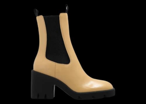 Burberry Stride Platform Ankle Boots Custard (Women's)