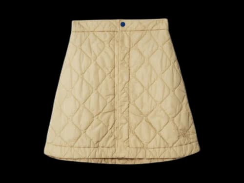 Burberry Quilted Skirt Chambray Indigo
