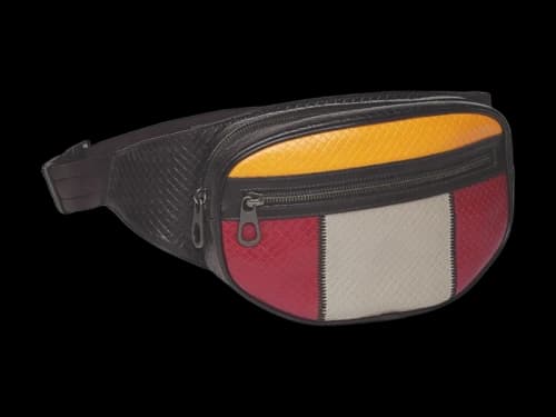 Bottega Veneta Intrecciato Belt Bag Black/Red/Yellow/Grey
