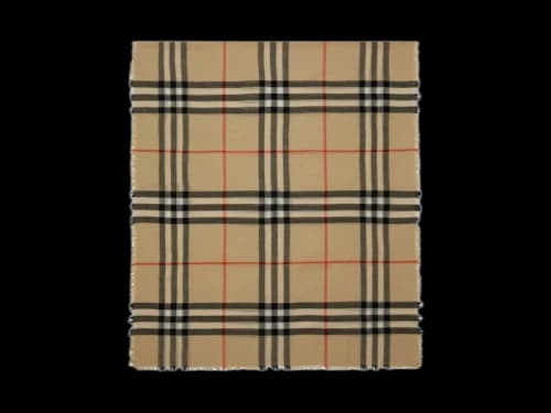Burberry MU GCightweight Wool Scarf Rl Black