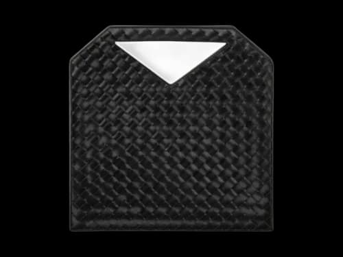 Bottega Veneta Small Intrecciato Flat Handbag Black