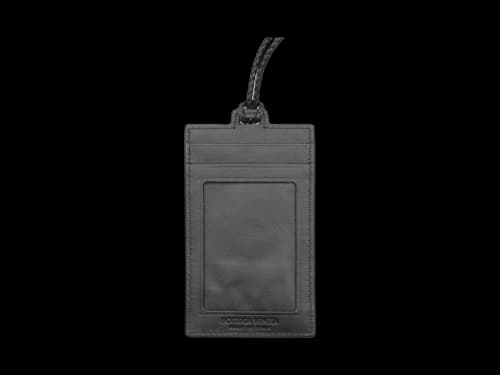 Bottega Veneta Luggage Tag Card Case Black