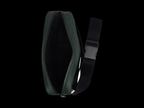 Bottega Veneta Intrecciato Woven Leather Waist Bag Green
