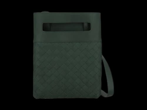 Bottega Veneta Intrecciato Leather Crossbody Bag Green