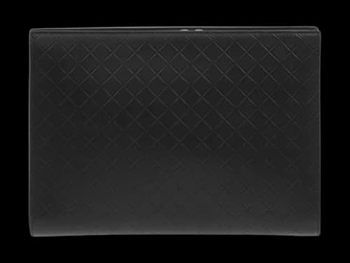 Bottega Veneta Embossed Leather Briefcase Black
