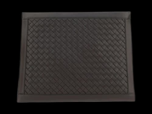Bottega Veneta Woven Document Case Brown