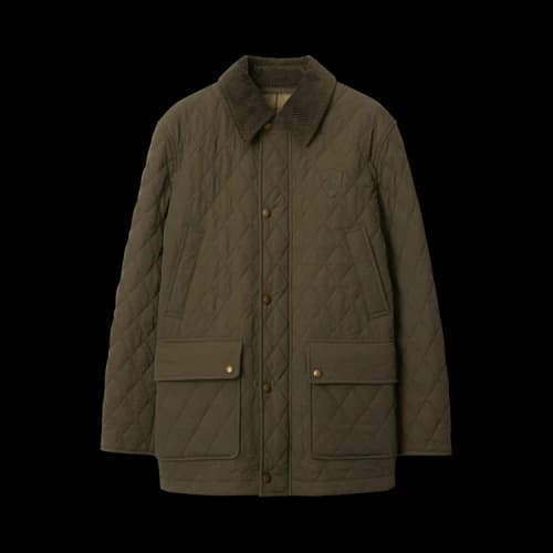 Burberry Quilted Nylon Barn Jacket 'Loch/Linden'