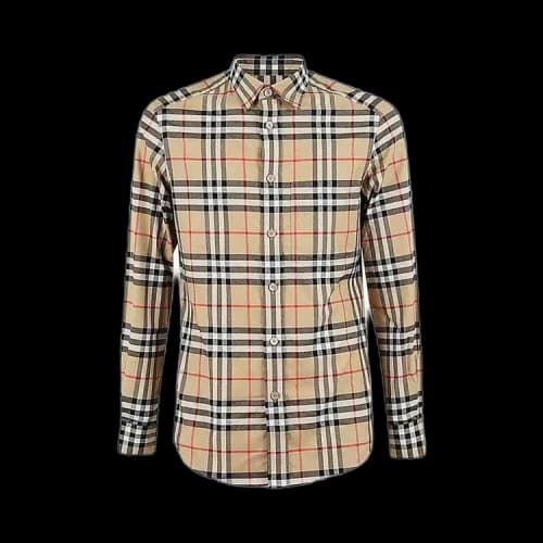 Burberry Check Cotton Twill Camp LP Shirt Check