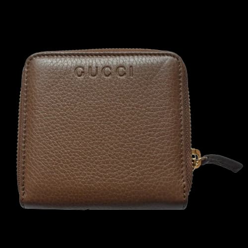 Gucci French Flap Zip Around Wallet Brown