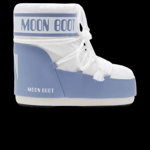 Moon Boot Icon Low Nylon Boot Elephant Grey White