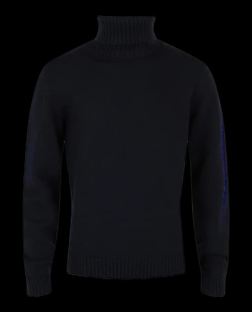 Slowear Zanone Turtleneck Sweater Dark Blue