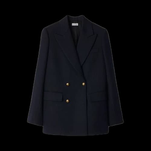 Burberry Wool Tailored Jacket 'Navy'