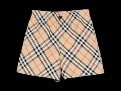 Burberry Check Shorts Sand Ip Check