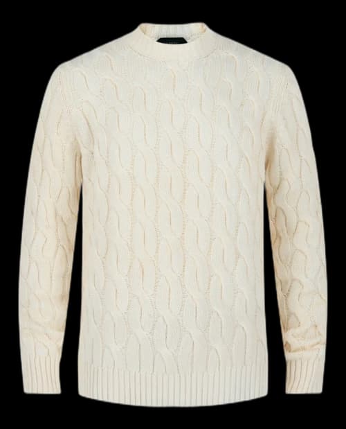 Slowear Zanone Cable Knit Sweater Butter