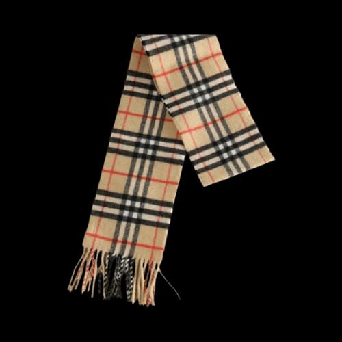 Burberry Check Cashmere Scarf 'Sand'