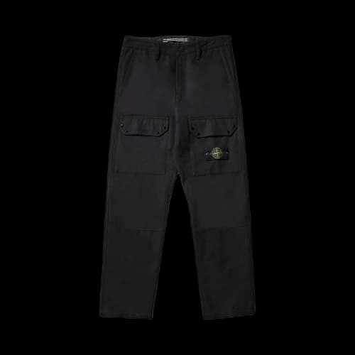 Stone Island Logo Patch Cargo Pants 'Black'