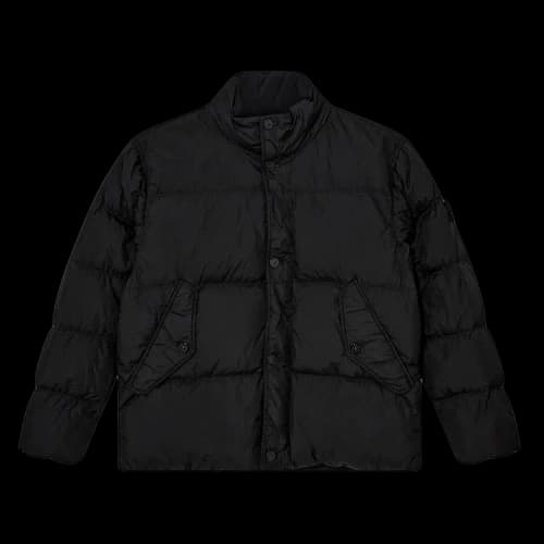 Stone Island Giubbotto Vera Piuma Real Down Jacket Black