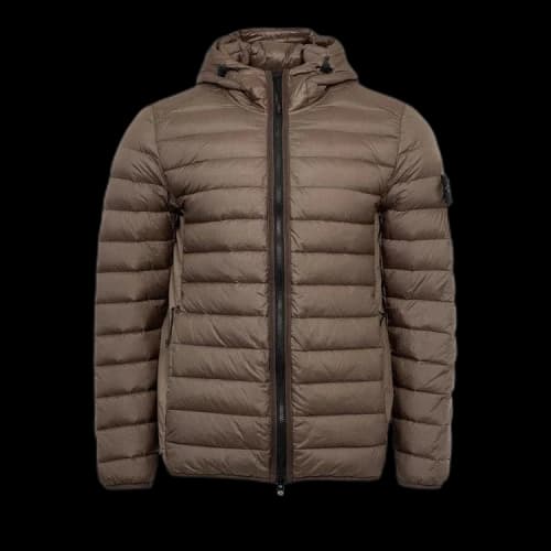 Stone Island Zipped Quilted Jacket 'Walnut'