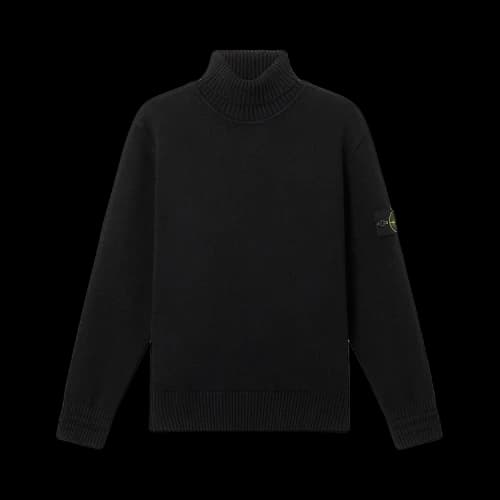 Stone Island Loose Fit Turtle Neck 'Black'