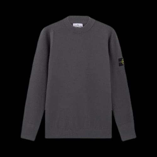 Stone Island RWS Wool Micro Stitch Crewneck 'Lead Grey'