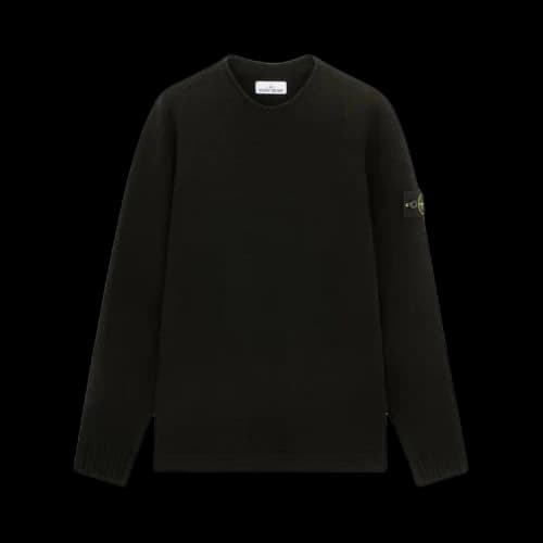 Stone Island Lambs Wool Crewneck 'Black'