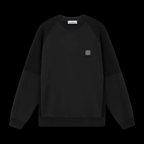 Stone Island Compass Patch Logo Sweatshirt 'Black'
