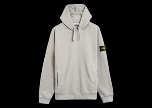Stone Island Felpa Hoodie Light Grey