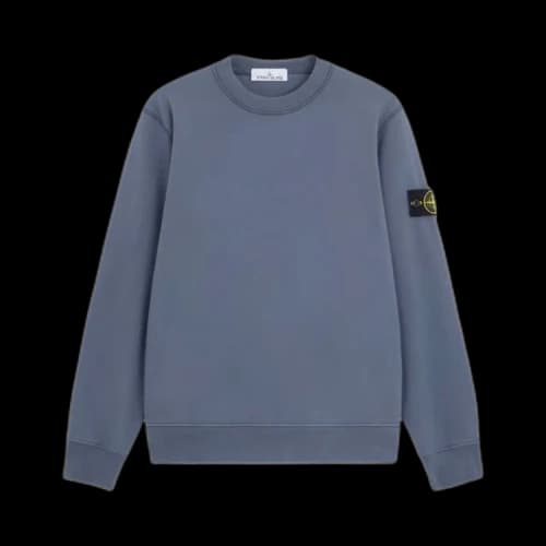 Stone Island Fleece Crewneck Sweatshirt 'Mid Blue'