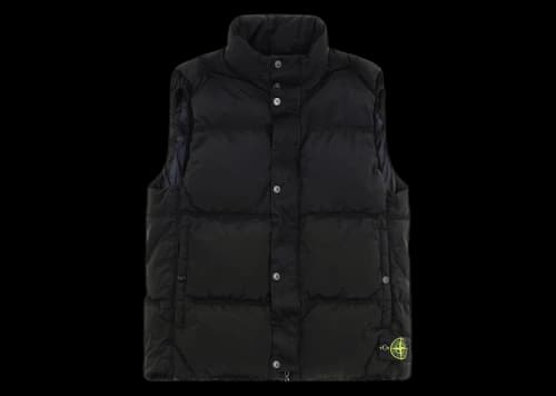 Stone Island Nylon Metal Down Bodywarmer Vest Black