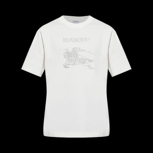 Burberry Seth Knight Logo T-shirt Chalk