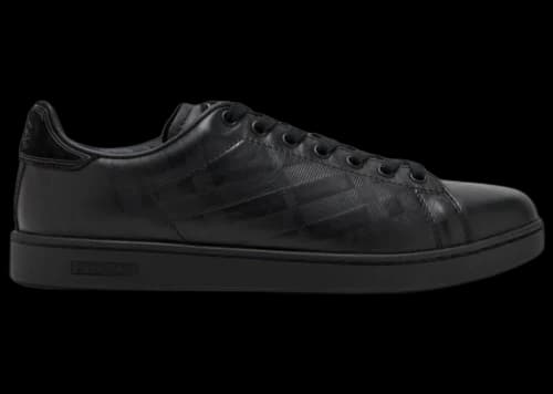 Burberry Set Sneakers Black Embossed Check