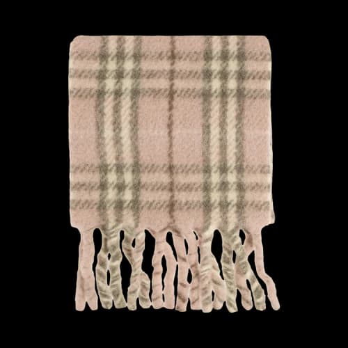 Burberry Women's Mu Small Check Scarf Teacup Pink