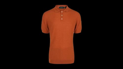 Slowear Zanone Cotton Polo Orange