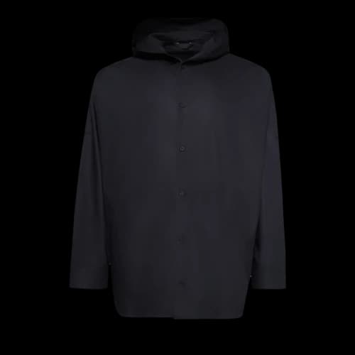 Balenciaga Hooded Shirt 'Washed Black'