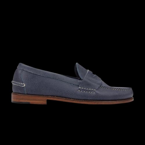Polo by Ralph Lauren Eltham Smooth Oiled Pull Up Loafer 'Blue'
