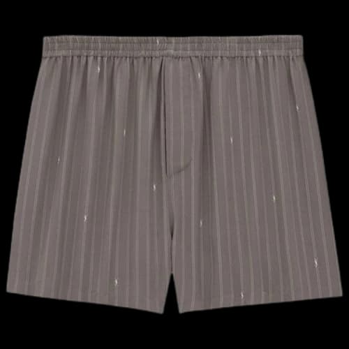 Saint Laurent Stripe Shorts 'Grey/White'