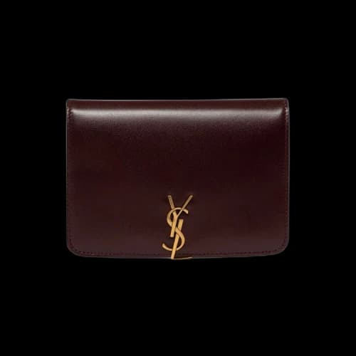 Saint Laurent Passport Case 'Hot Wine'