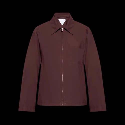 Bottega Veneta Resin Coated Jacket 'Aubergine'