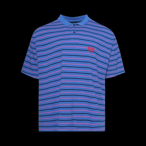Balenciaga Laurel Classic Fitted Polo 'Blue/Pink'