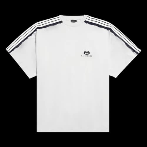 Balenciaga Unity Sports Icon Oversized T-Shirt 'Dirty White/Black'