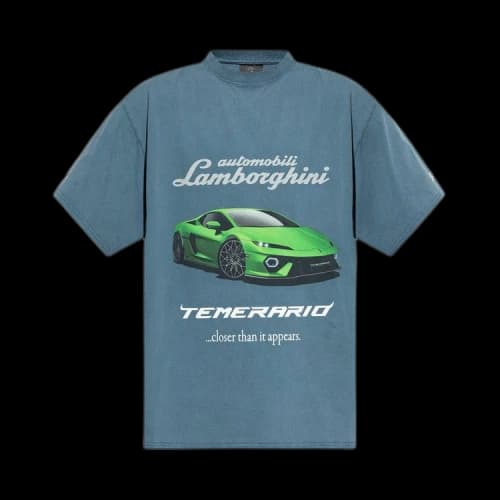 Balenciaga x Lamborghini Oversized T-Shirt 'Dark Blue'