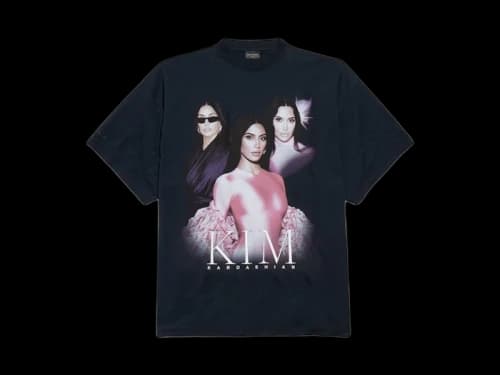 Balenciaga Ambassador Fanclub Series - Kim K Oversized T-shirt Faded Black