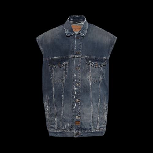 Balenciaga Sleeveless Jacket 'Blue'