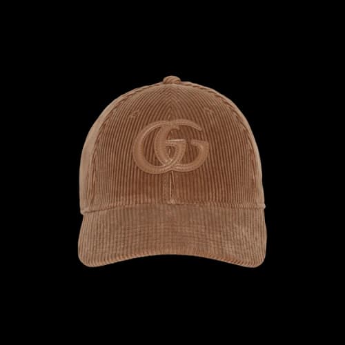 Gucci Crinkle Cord Cap 'Teak/Beige'