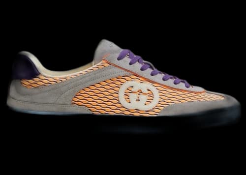 Gucci G75 Low Sneakers Grey Orange Purple